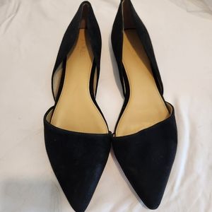 J Crew Factory Zoe suede d'Orsay flats F5310